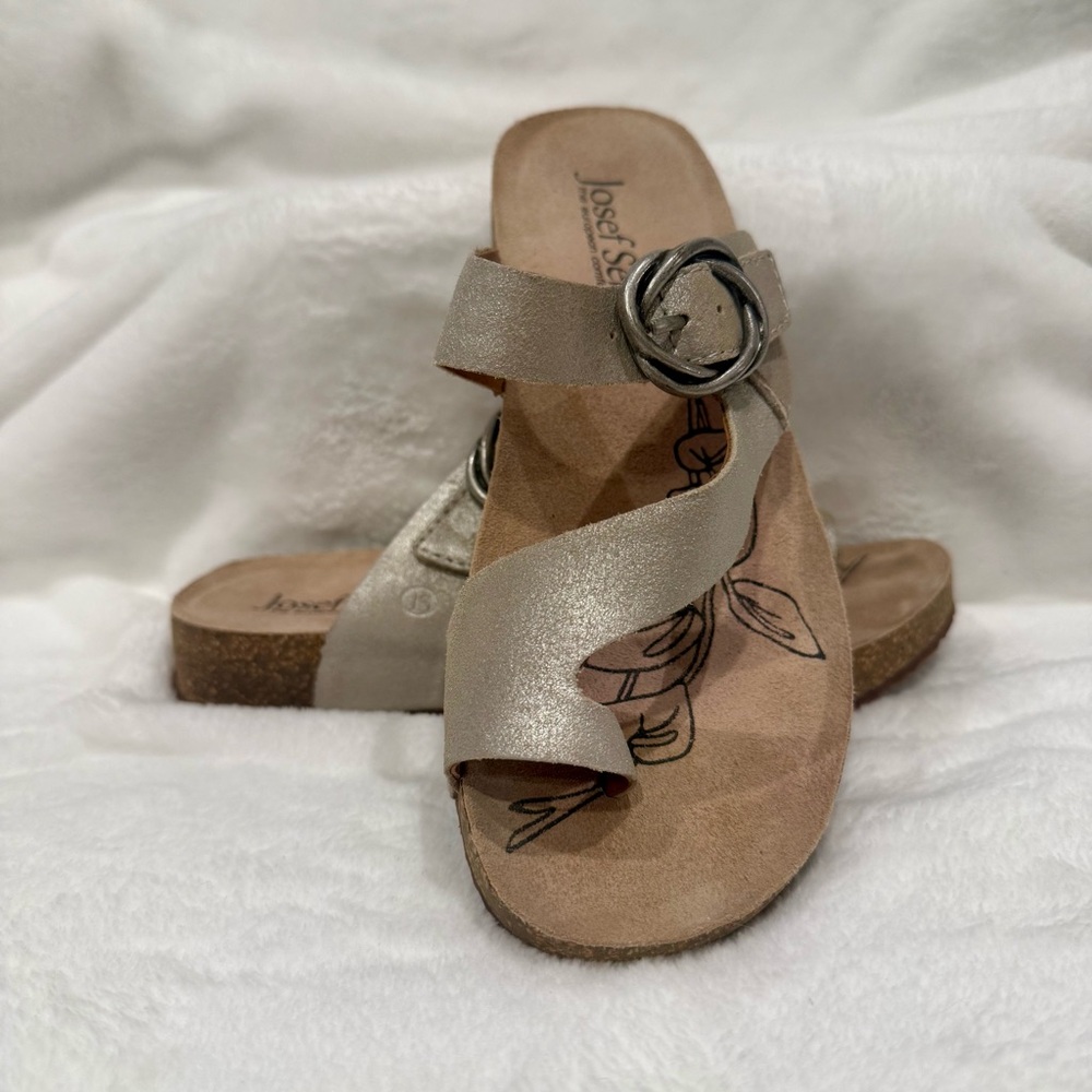 Josef Seibel Tonga 52 Sandal | NWOT | Leather Comfort Wedge | Size 36 - Picture 5 of 13